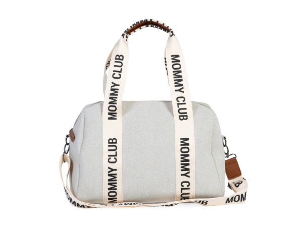 Prebaľovacia taška Mommy Club Signature Canvas Off White