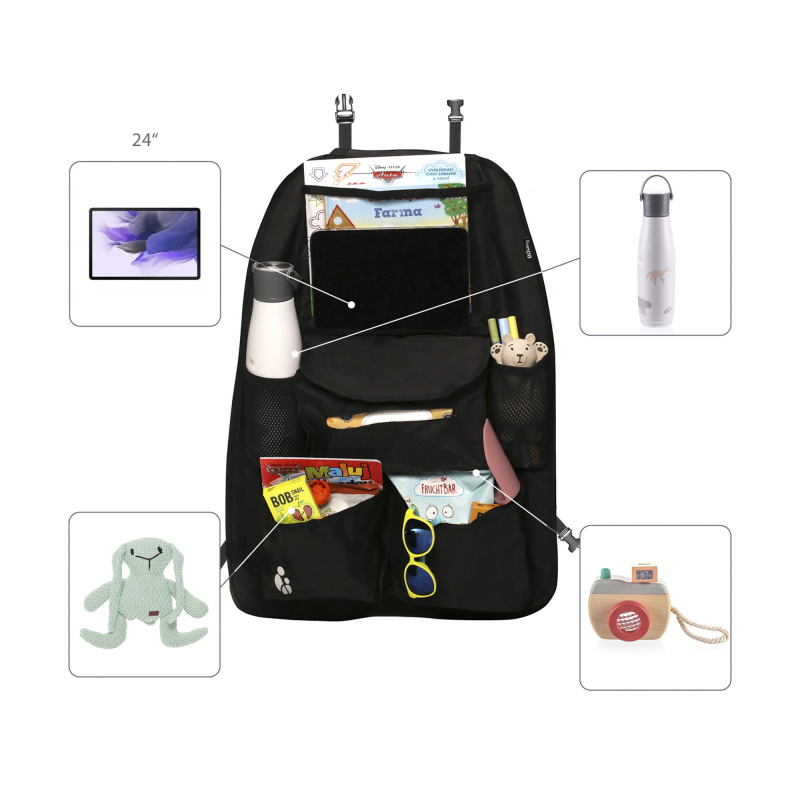 Organizér na sedadlo + vrecko na tablet a vreckovky 4