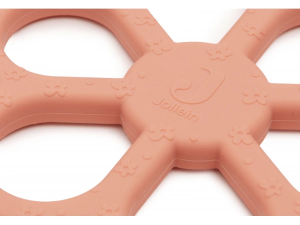 Hryzátka silikónové Flowers Coral Rose 1