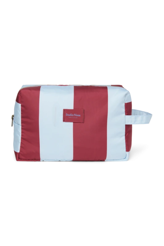 STUDIO NOOS - Bold Stripe Toiletry - toaletní taštička | Bordeaux/Light Blue 5