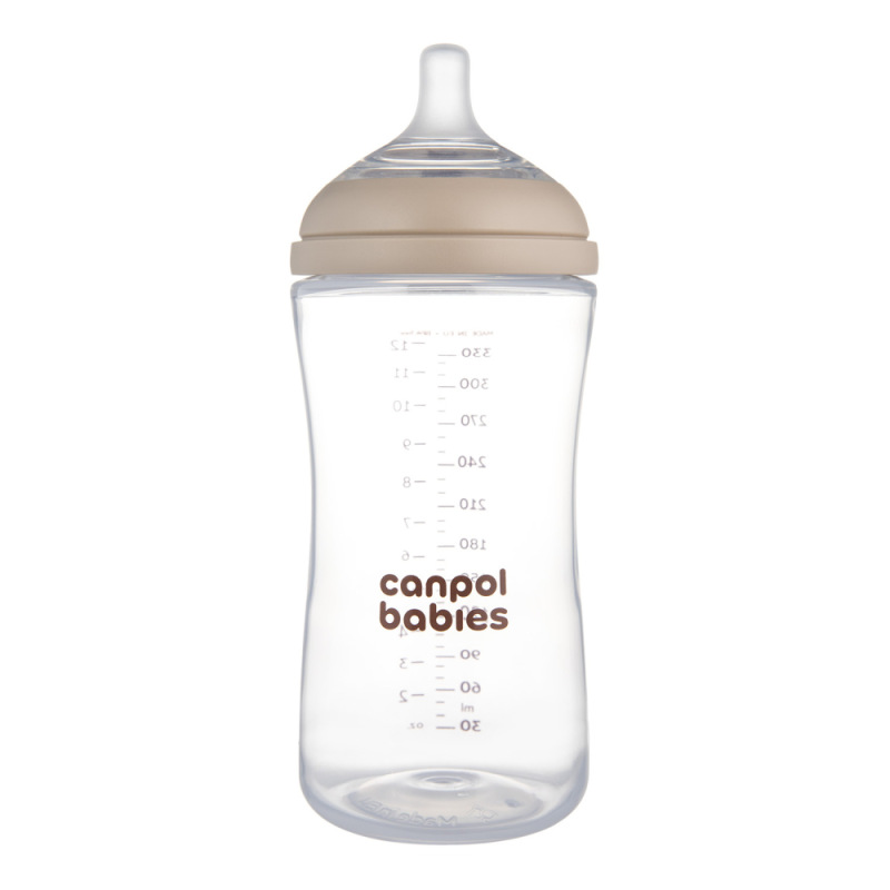CANPOL BABIES Fľaša antikoliková Natural Shape 330ml 2