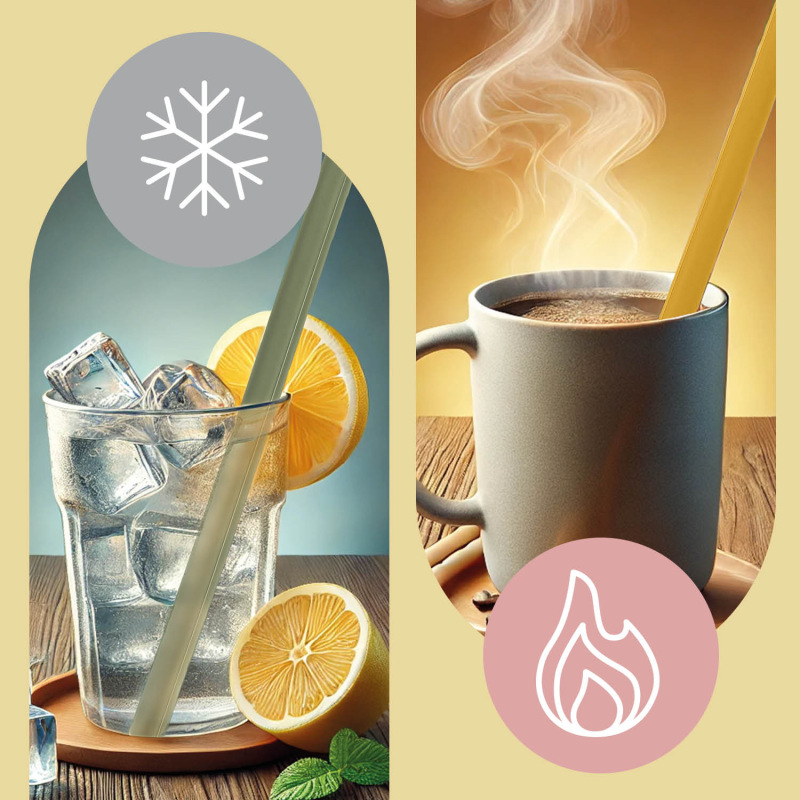 Silikonové brčko 4ks, Forest Green 5