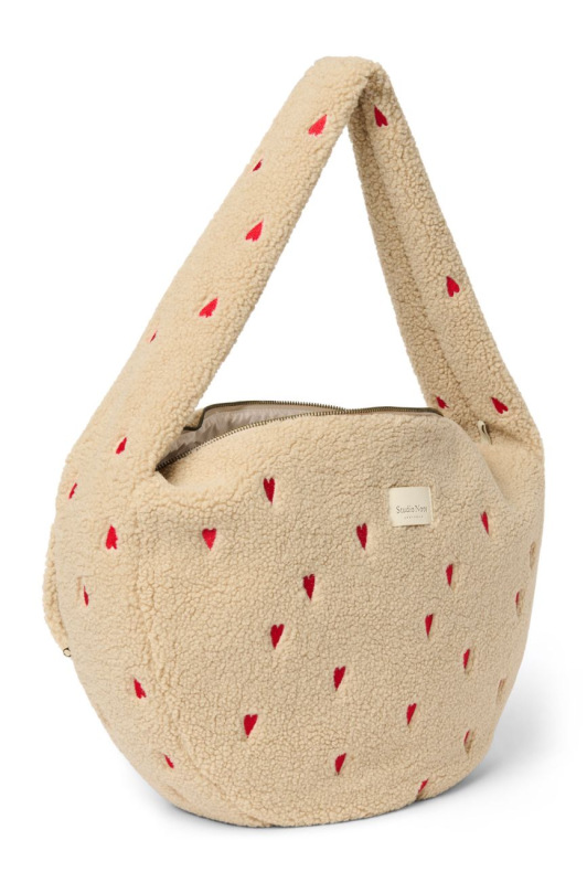 STUDIO NOOS - Teddy Cross Body Bag | Ecru Hearts 2
