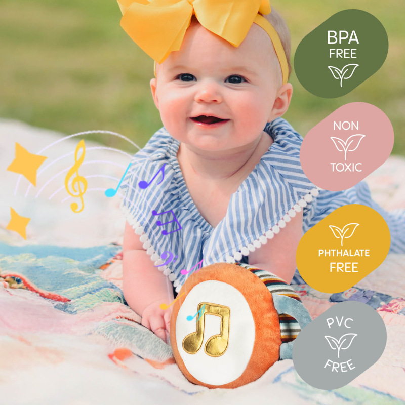 Plyšová hudobná hračka 3v1, My first guitar 4