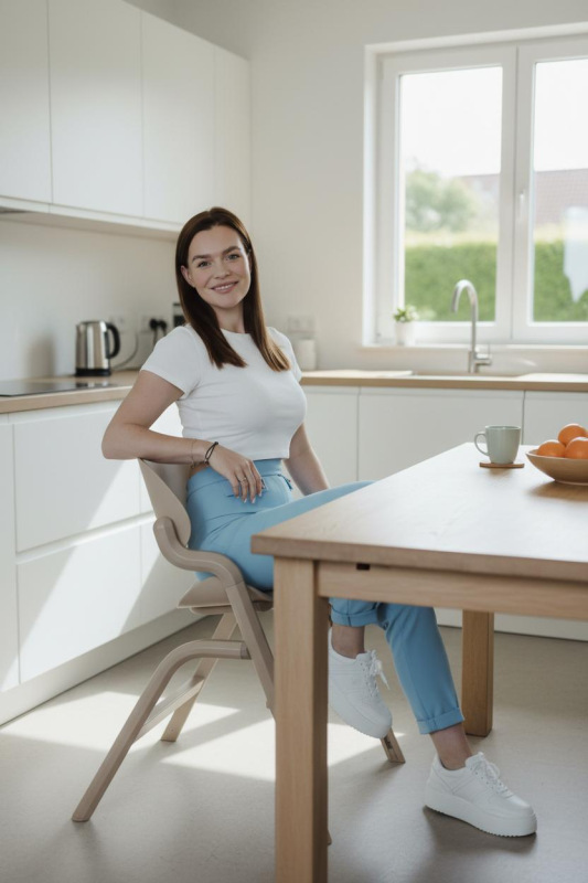 Set stolička Inpira + novorodenecký set + hojdacia základňa, Cookie Beige 16