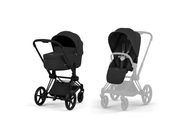 Kočík Cybex Priam Comfort 2026, rám Matt black - SEPIA BLACK