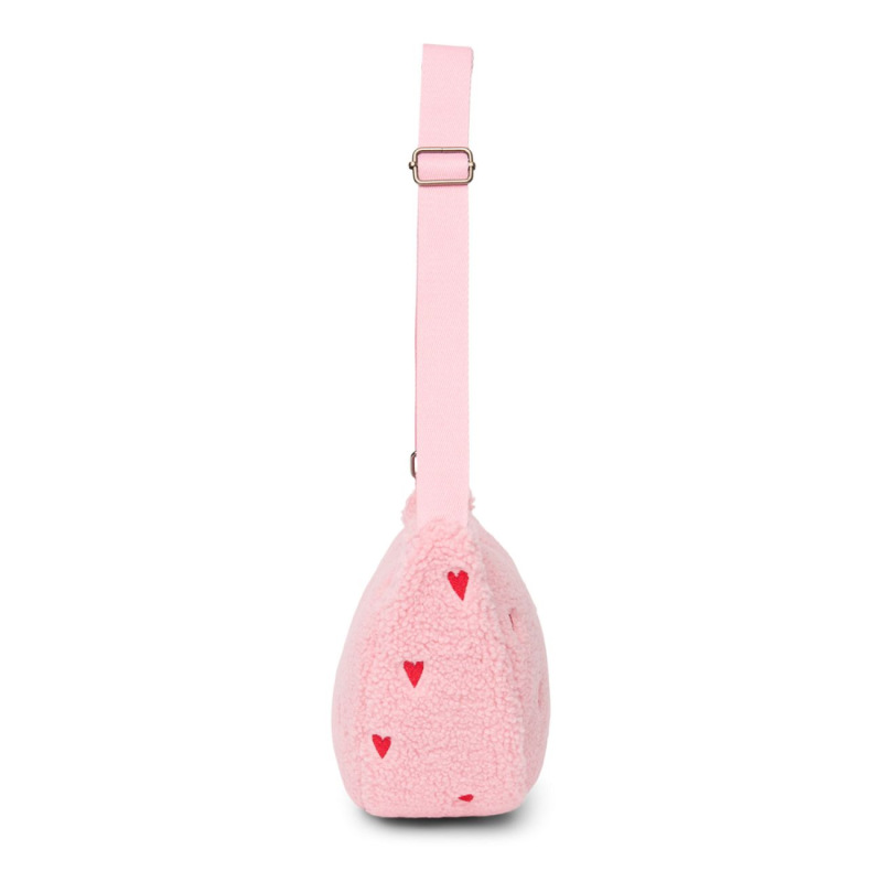 STUDIO NOOS - Teddy Hearts Adult FANNY kabelka | Light Pink Hearts 3