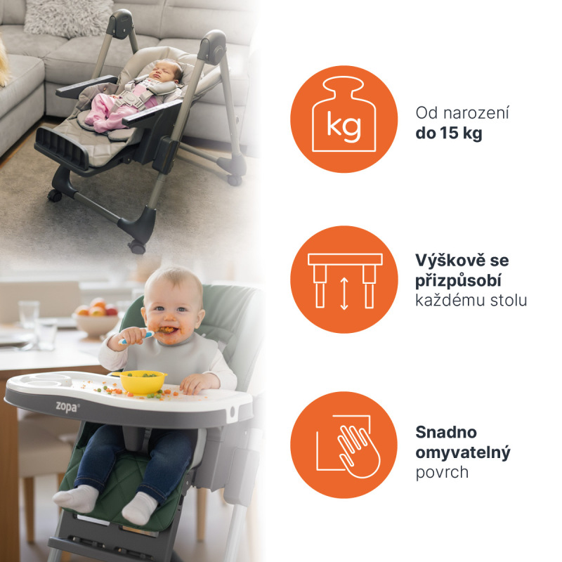 Jídelná stolička Monti 2, Diamond Green 1