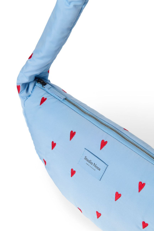 STUDIO NOOS - Puffy Mini Cross Body Bag | Light Blue Hearts 2