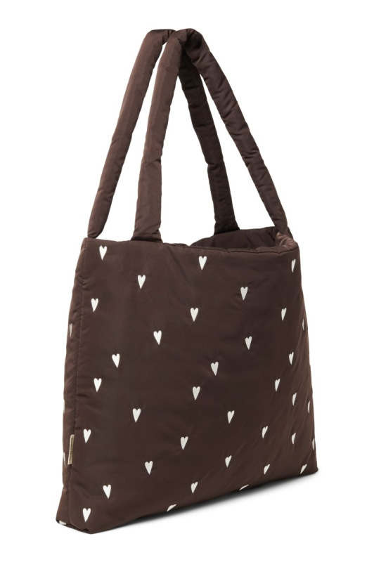 STUDIO NOOS - Puffy MOM BAG | Brown Hearts 2