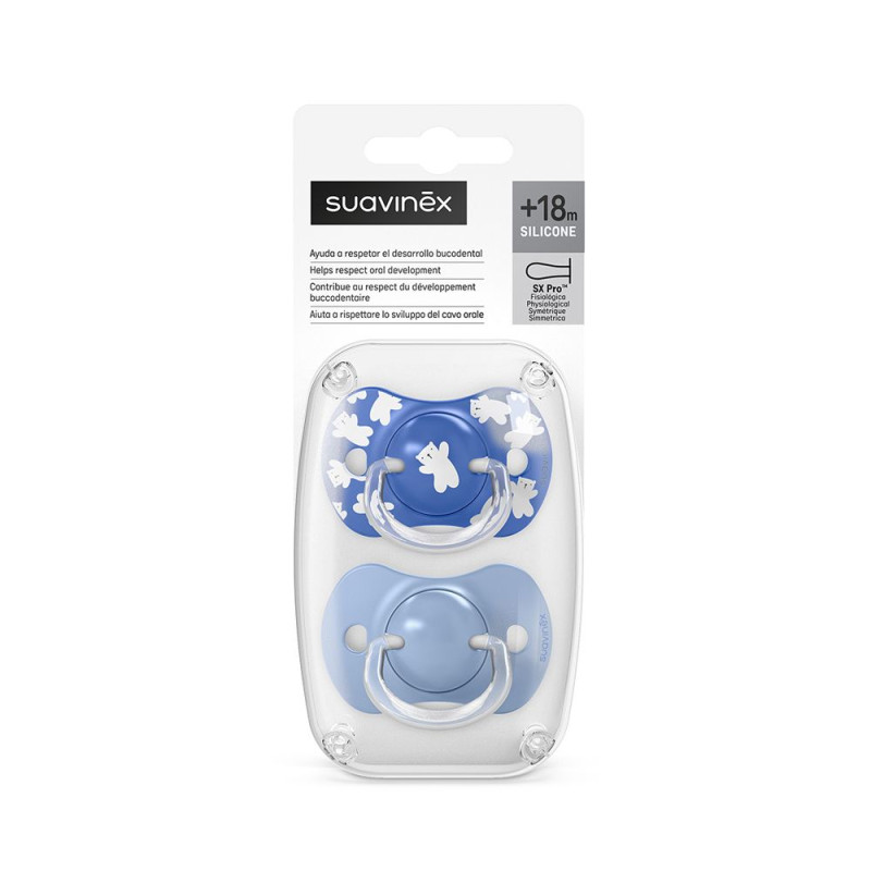 SUAVINEX | Cumlík SX PRO fyziologický WILD & FREE +18m 2 ks - modrý 5
