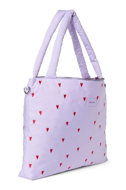 STUDIO NOOS - Puffy DIAPER BAG - přebalovací taška | Purple Hearts 5