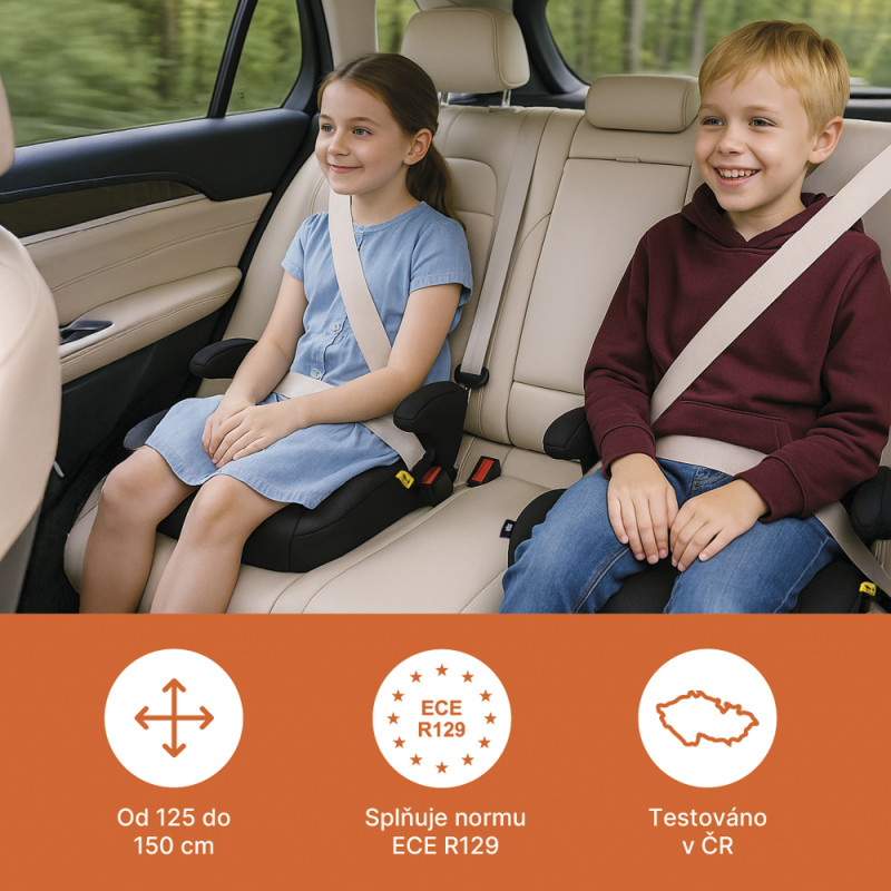 Autosedačka podsedák do auta Kappa R129, Gray 1