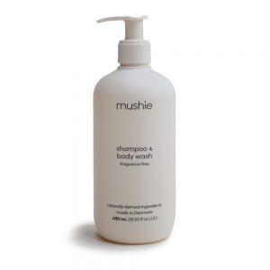 MUSHIE Organický baby šampón na telo a vlásky, 400 ml