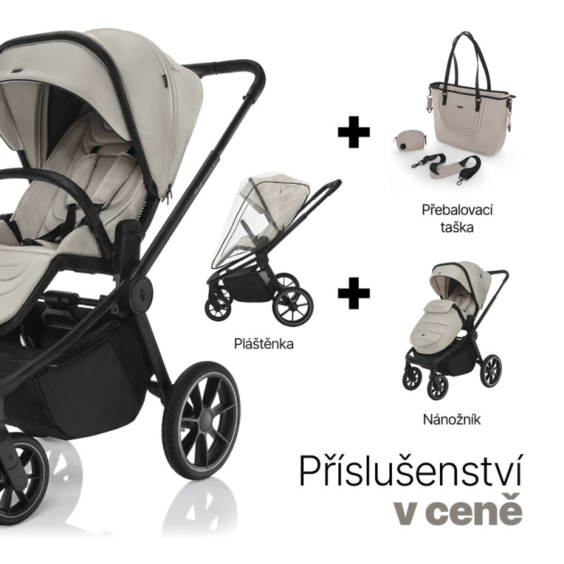 Set kočík Move Cross 5 + hlboká korba Move XL 5 + autosedačka XM podľa vlastného výberu, Shade Grey 5