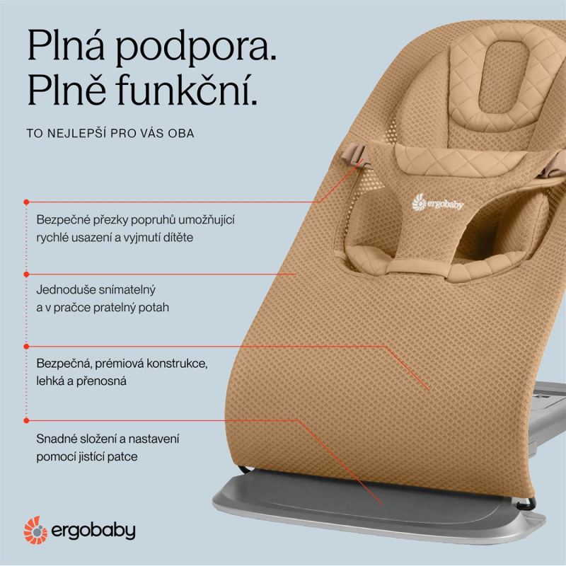 ERGOBABY l EVOLVE lehátko MESH - Camel 6