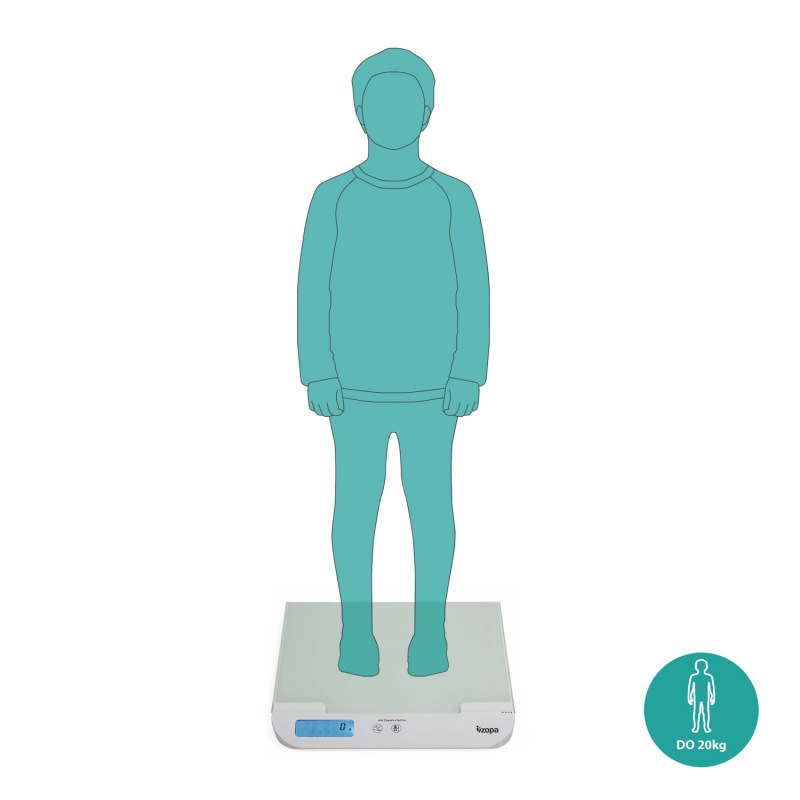Digitální dětská váha s metrem 8