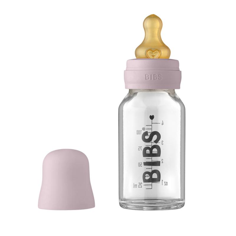 BIBS Baby Bottle sklenená fľaša 110ml, Dusky Lilac