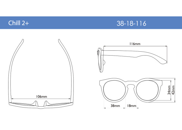 Sluneční brýle Chill 2+, White 1