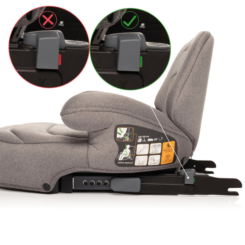 Autosedačka iBooster i-Size, Silver Grey 5