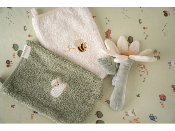 Žínky s výšivkou 2 ks Farma 1