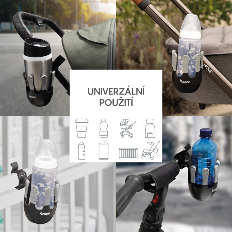 Flexibilní držák na pití, Grey 2