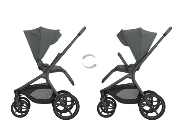 KikkaBoo Kočík 2v1 Goya Platinum OLIVE 4