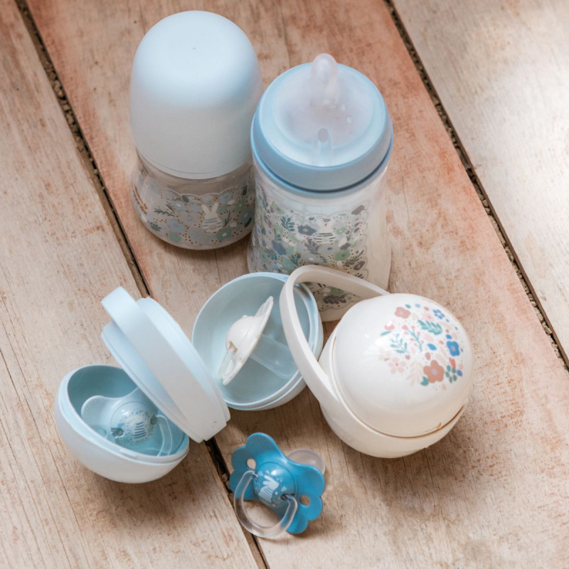 SUAVINEX | DUO krabička na cumlíky WONDERLAND NEW - modrý králik 1