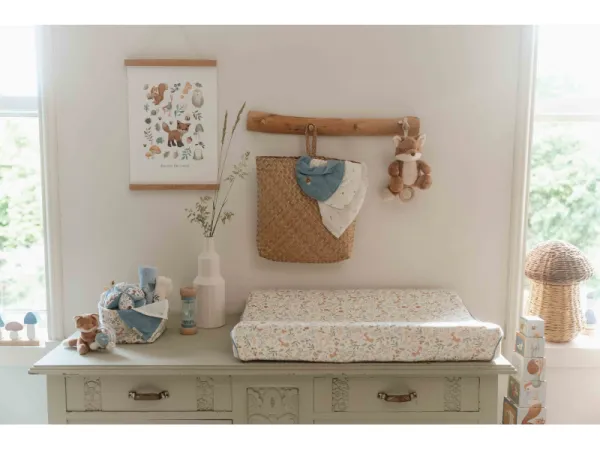 Podbradník bandana Forest Treasures & Denim Blue 2 ks 4