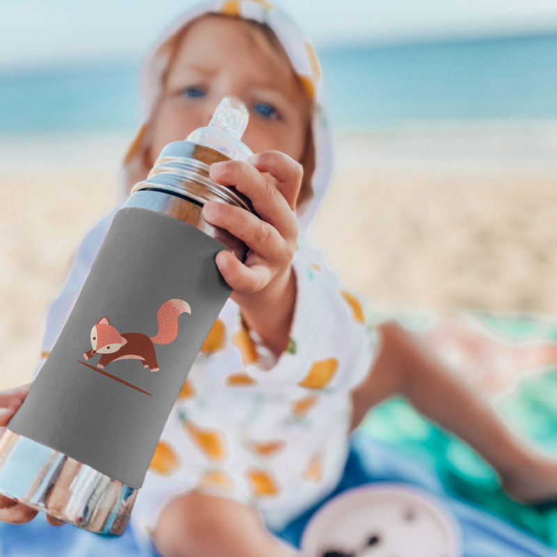 PURA Nerezová fľaša s náustkom 325ml, Fox 1