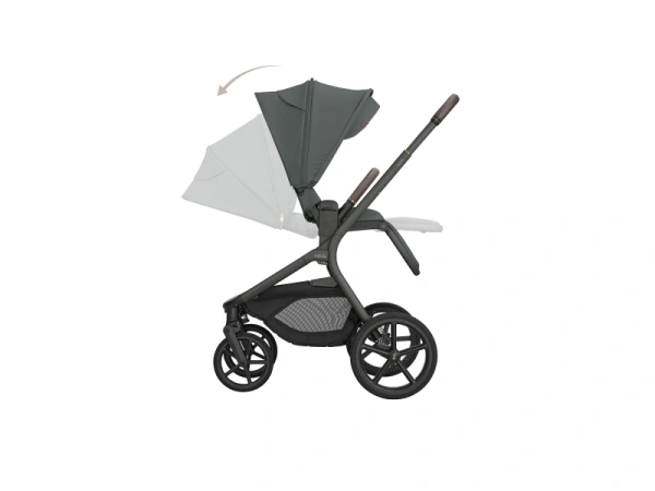 KikkaBoo Kočík 2v1 Goya Platinum OLIVE 9