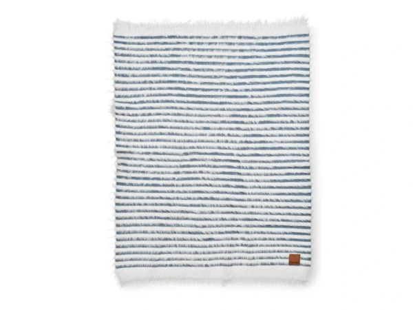 Furry Knit Blanket Elodie Details - Berry Blue 1