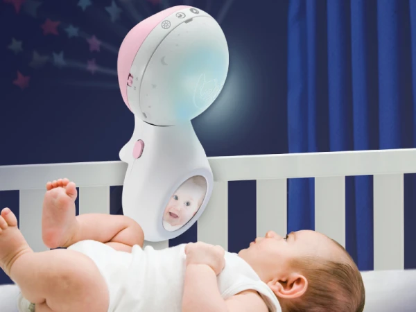 Hudobný kolotoč s projekciou 3v1 Dusty Pink 3