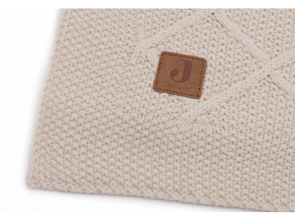 Deka 75x100cm Check Knit Oatmeal 3
