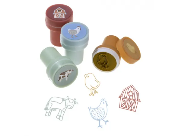 Pečiatky samofarbiace 16 ks Farma