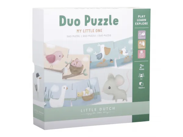 Duo puzzle Kvety a motýle