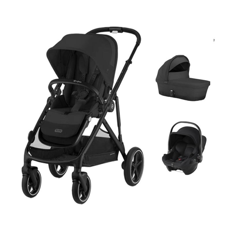 CYBEX GAZELLE Set M, MOON BLACK (Black rám )