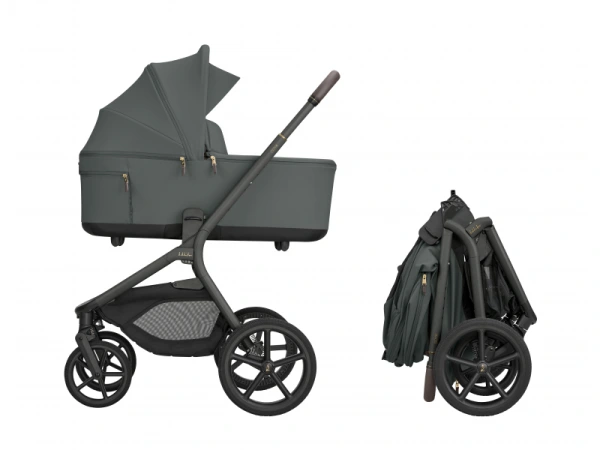 KikkaBoo Kočík 2v1 Goya Platinum OLIVE 2