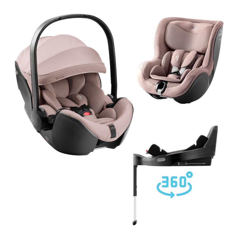 Autosedačka set Baby-Safe Pro + Vario Base 5Z + autosedačka Dualfix 5z Style, Dusty Rose Style