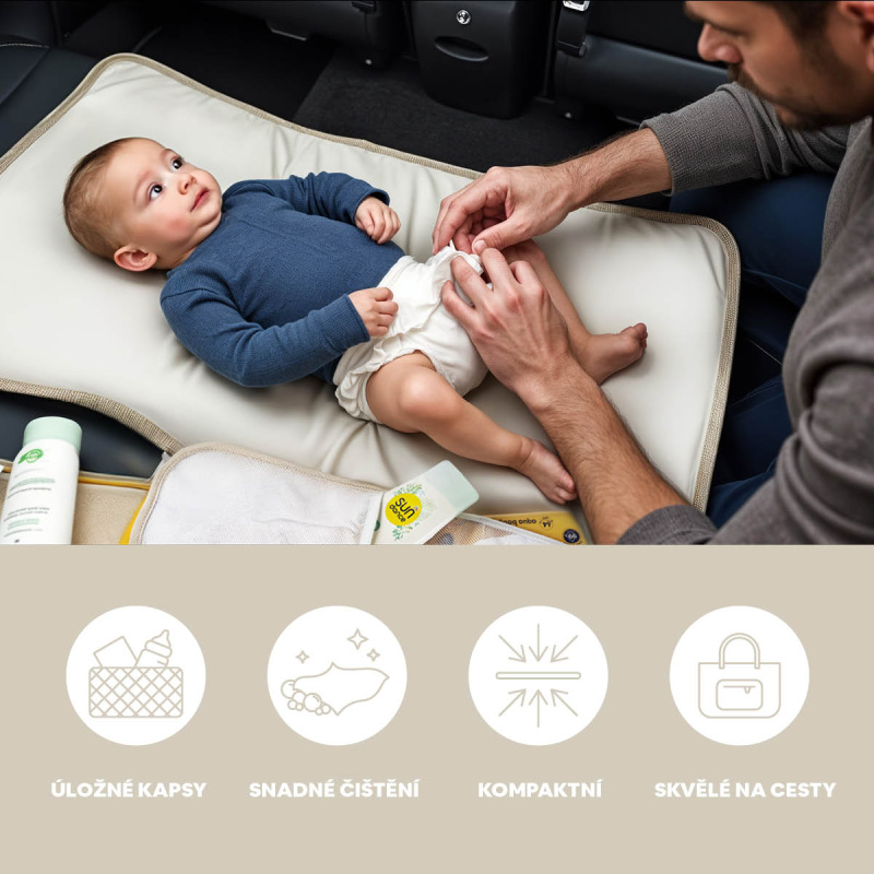 Cestovná prebaľovacia podložka, Shade grey 1