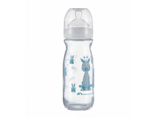 Dojčenská fľaša Emotion Glass 270ml 0-12m White
