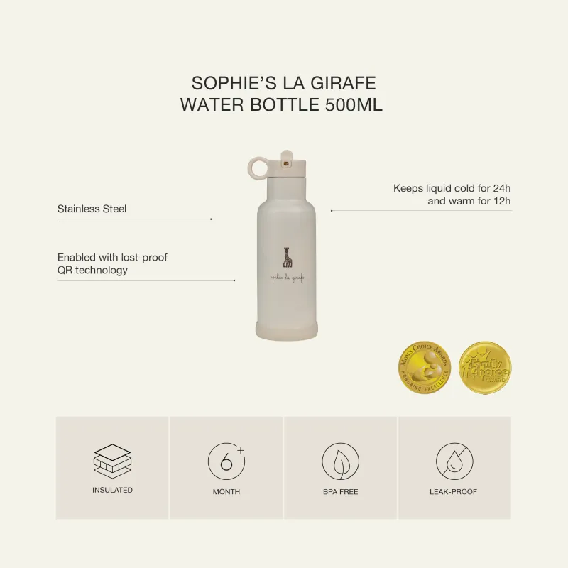 Citron Fľaša na vodu 500 ml – Sophie La Girafe