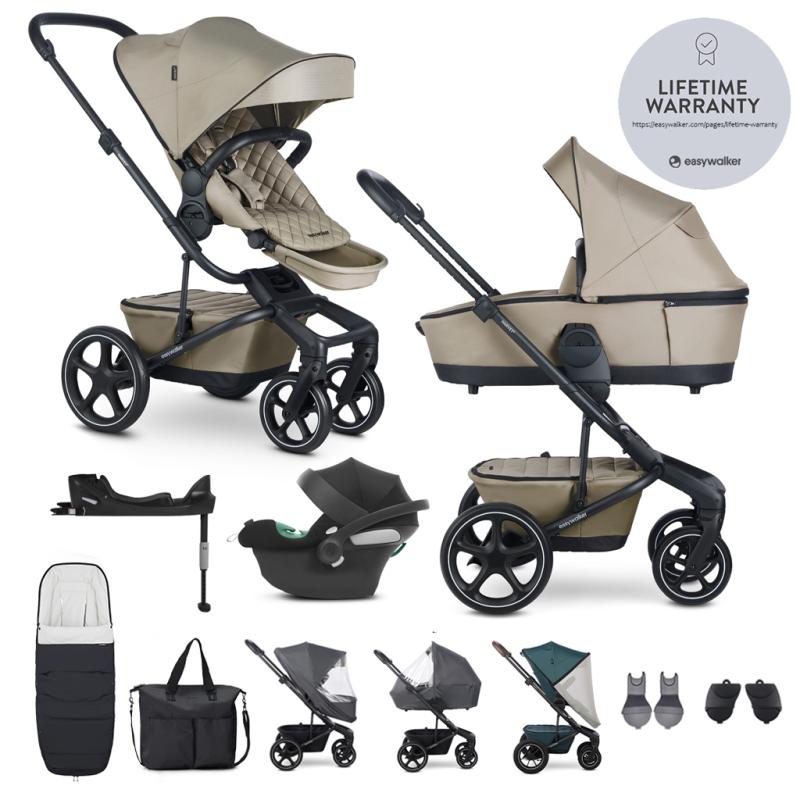 EASYWALKER Harvey⁵ Premium Pearl Taupe XXL RWS + CYBEX Aton B2 i-Size