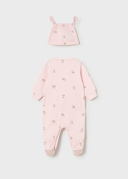 Mayoral dlhý overal s čiapočkou Baby Rose 3