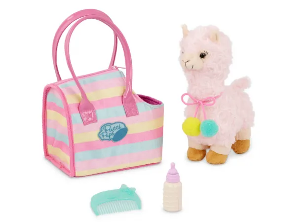 Lama v taške Sparkly Stripes Bag