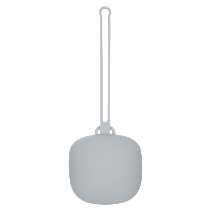 CANPOL BABIES Silikónový obal na cumlík šedý