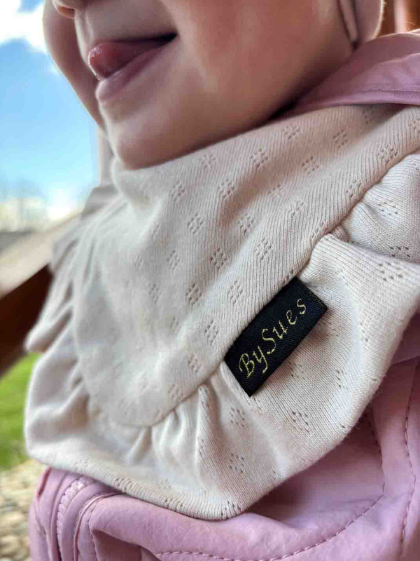 Detská čiapka / Turban s Mašľou, POINTELLE CAPPUCINO 3