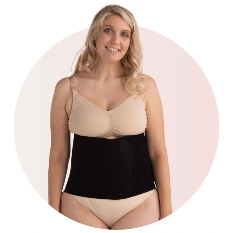 CARRIWELL Sťahovací pás po pôrode Black veľ. S/M 1