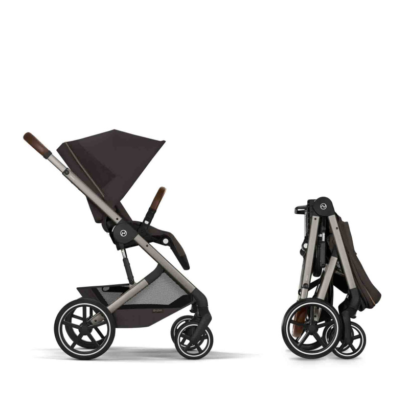 Cybex Balios S Lux 2026 s hlbokou skladacou vaničkou Chocolate Brown 5