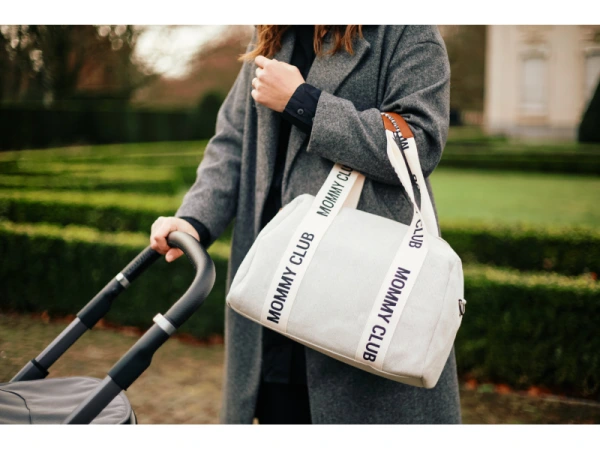Prebaľovacia taška Mommy Club Signature Canvas Off White 8